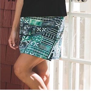 RipSkirt Hawaii Emerald Teaberry Wrap Skirt Length 2 Woman XL Resort Travel NEW